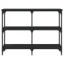 Mesa consola madera de ingeniería negra 100x29x75 cm de , Mesas auxiliares - Ref: Foro24-834100, Precio: 53,35 €, Descuento: %