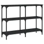 Mesa consola madera de ingeniería negra 100x29x75 cm de , Mesas auxiliares - Ref: Foro24-834100, Precio: 53,35 €, Descuento: %
