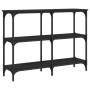 Mesa consola madera de ingeniería negra 100x29x75 cm de , Mesas auxiliares - Ref: Foro24-834100, Precio: 53,88 €, Descuento: %