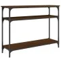Konsolentisch aus eichenbraunem Holzwerkstoff, 100 x 29 x 75 cm von , Seitentische - Ref: Foro24-834039, Preis: 52,68 €, Raba...