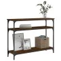 Konsolentisch aus eichenbraunem Holzwerkstoff, 100 x 29 x 75 cm von , Seitentische - Ref: Foro24-834039, Preis: 52,68 €, Raba...