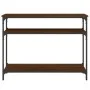 Konsolentisch aus eichenbraunem Holzwerkstoff, 100 x 29 x 75 cm von , Seitentische - Ref: Foro24-834039, Preis: 52,68 €, Raba...