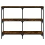 Konsolentisch aus geräuchertem Eichenholzwerkstoff, 100 x 29 x 75 cm von , Seitentische - Ref: Foro24-834102, Preis: 50,76 €,...