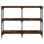 Mesa consola madera de ingeniería roble ahumado 100x29x75 cm de , Mesas auxiliares - Ref: Foro24-834102, Precio: 51,39 €, Des...