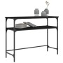 Mesa consola madera de ingeniería negra 100x35,5x75 cm de , Mesas auxiliares - Ref: Foro24-834045, Precio: 58,07 €, Descuento: %