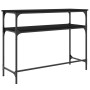 Mesa consola madera de ingeniería negra 100x35,5x75 cm de , Mesas auxiliares - Ref: Foro24-834045, Precio: 58,07 €, Descuento: %