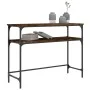 Mesa consola madera de ingeniería roble ahumado 100x35,5x75 cm de , Mesas auxiliares - Ref: Foro24-834047, Precio: 47,47 €, D...