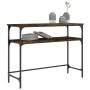Mesa consola madera de ingeniería roble ahumado 100x35,5x75 cm de , Mesas auxiliares - Ref: Foro24-834047, Precio: 47,77 €, D...