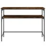 Mesa consola madera de ingeniería roble ahumado 100x35,5x75 cm de , Mesas auxiliares - Ref: Foro24-834047, Precio: 47,47 €, D...