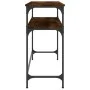 Mesa consola madera de ingeniería roble ahumado 100x35,5x75 cm de , Mesas auxiliares - Ref: Foro24-834047, Precio: 47,47 €, D...