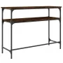 Mesa consola madera de ingeniería roble ahumado 100x35,5x75 cm de , Mesas auxiliares - Ref: Foro24-834047, Precio: 47,47 €, D...