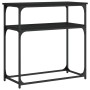 Mesa consola madera de ingeniería negra 75x35,5x75 cm de , Mesas auxiliares - Ref: Foro24-834070, Precio: 45,50 €, Descuento: %