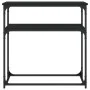 Mesa consola madera de ingeniería negra 75x35,5x75 cm de , Mesas auxiliares - Ref: Foro24-834070, Precio: 44,94 €, Descuento: %