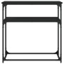 Mesa consola madera de ingeniería negra 75x35,5x75 cm de , Mesas auxiliares - Ref: Foro24-834070, Precio: 45,50 €, Descuento: %