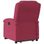 Sillón reclinable de masaje elevable terciopelo rojo tinto en Sillones | Comprar online en Foru.es
