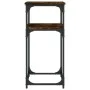 Konsolentisch aus geräuchertem Eichenholzwerkstoff, 75 x 35,5 x 75 cm von , Seitentische - Ref: Foro24-834072, Preis: 44,25 €...
