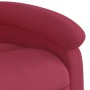 Sillón reclinable de masaje elevable terciopelo rojo tinto en Sillones | Comprar online en Foru.es