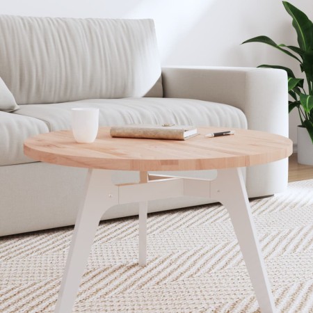 Tablero redondo de madera maciza de haya Ø70x2,5 cm de , Tableros para mesas - Ref: Foro24-355917, Precio: 80,59 €, Descuento: %