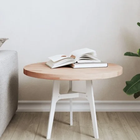 Tablero redondo de madera maciza de haya Ø50x2,5 cm de , Tableros para mesas - Ref: Foro24-355915, Precio: 37,55 €, Descuento: %