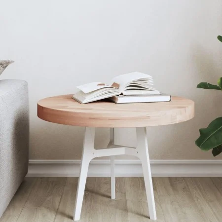Tablero redondo de madera maciza de haya Ø50x4 cm de , Tableros para mesas - Ref: Foro24-355922, Precio: 57,96 €, Descuento: %
