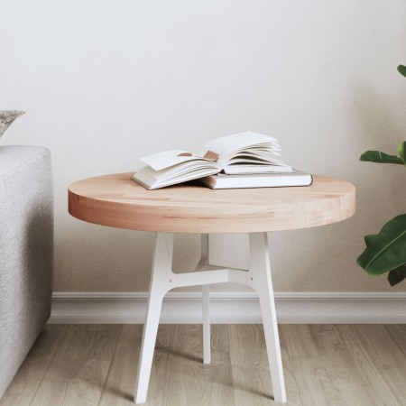 Tablero redondo de madera maciza de haya Ø50x4 cm de , Tableros para mesas - Ref: Foro24-355922, Precio: 59,02 €, Descuento: %