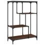 Estantería madera de ingeniería acero roble marrón 81x36x115 cm de , Librerías y estanterías - Ref: Foro24-835408, Precio: 42...