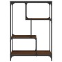 Estantería madera de ingeniería acero roble marrón 81x36x115 cm de , Librerías y estanterías - Ref: Foro24-835408, Precio: 42...