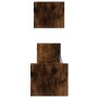 Estantes de pared con barras 2 uds roble ahumado 80x16x14 cm de , Estantes y estanterías - Ref: Foro24-835441, Precio: 33,14 ...