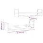 Estantes de pared con barras 2 uds roble ahumado 60x16x14 cm de , Estantes y estanterías - Ref: Foro24-835436, Precio: 29,46 ...