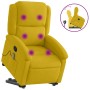 Sillón reclinable de masaje elevable terciopelo amarillo en Sillones | Comprar online en Foru.es