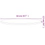 Tablero redondo de madera maciza de haya Ø50x1,5 cm de , Tableros para mesas - Ref: Foro24-355929, Precio: 39,59 €, Descuento: %