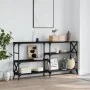 Mesa consola madera de ingeniería negra 150x29x76,5 cm de , Mesas auxiliares - Ref: Foro24-835469, Precio: 72,90 €, Descuento: %