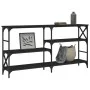Mesa consola madera de ingeniería negra 150x29x76,5 cm de , Mesas auxiliares - Ref: Foro24-835469, Precio: 72,90 €, Descuento: %