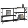 Mesa consola madera de ingeniería negra 150x29x76,5 cm de , Mesas auxiliares - Ref: Foro24-835469, Precio: 73,82 €, Descuento: %