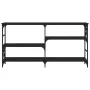 Mesa consola madera de ingeniería negra 150x29x76,5 cm de , Mesas auxiliares - Ref: Foro24-835469, Precio: 72,90 €, Descuento: %