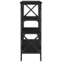 Mesa consola madera de ingeniería negra 150x29x76,5 cm de , Mesas auxiliares - Ref: Foro24-835469, Precio: 73,82 €, Descuento: %