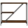 Mesa consola madera de ingeniería marrón roble 88,5x30x75 cm de , Mesas auxiliares - Ref: Foro24-835483, Precio: 49,21 €, Des...