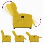 Sillón reclinable de masaje elevable terciopelo amarillo en Sillones | Comprar online en Foru.es