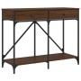 Mesa consola madera de ingeniería marrón roble 100x39x78,5 cm de , Mesas auxiliares - Ref: Foro24-835488, Precio: 65,67 €, De...