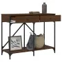 Mesa consola madera de ingeniería marrón roble 100x39x78,5 cm de , Mesas auxiliares - Ref: Foro24-835488, Precio: 64,87 €, De...