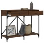 Mesa consola madera de ingeniería marrón roble 100x39x78,5 cm de , Mesas auxiliares - Ref: Foro24-835488, Precio: 65,67 €, De...