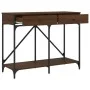 Mesa consola madera de ingeniería marrón roble 100x39x78,5 cm de , Mesas auxiliares - Ref: Foro24-835488, Precio: 64,87 €, De...