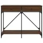 Mesa consola madera de ingeniería marrón roble 100x39x78,5 cm de , Mesas auxiliares - Ref: Foro24-835488, Precio: 64,87 €, De...