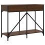 Mesa consola madera de ingeniería marrón roble 100x39x78,5 cm de , Mesas auxiliares - Ref: Foro24-835488, Precio: 65,67 €, De...