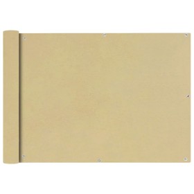 Toldo para balcón tela oxford 75x600 cm beige de vidaXL, Sombrillas - Ref: Foro24-42333, Precio: 27,78 €, Descuento: %