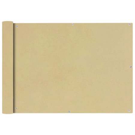 Toldo para balcón tela oxford 75x600 cm beige de vidaXL, Sombrillas - Ref: Foro24-42333, Precio: 27,78 €, Descuento: %