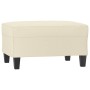 Reposapiés de cuero sintético crema 70x55x41 cm de , Otomanas - Ref: Foro24-349356, Precio: 60,50 €, Descuento: %