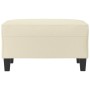 Reposapiés de cuero sintético crema 70x55x41 cm de , Otomanas - Ref: Foro24-349356, Precio: 60,50 €, Descuento: %