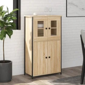 Aparador alto madera contrachapada roble Sonoma 62x32x106,5 cm de , Aparadores - Ref: Foro24-834206, Precio: 102,03 €, Descue...