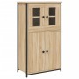 Aparador alto madera contrachapada roble Sonoma 62x32x106,5 cm de , Aparadores - Ref: Foro24-834206, Precio: 103,59 €, Descue...